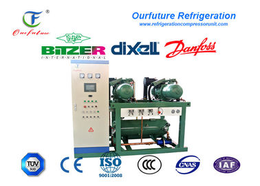 Marken-schraubenartige Kühlraum-Druckluftanlage R404a Bitzer für Wasser-Kühler