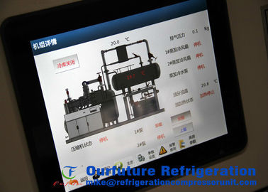 VFD NH3-CO2-Kühlanlage für Raum des Gefrierschrank--55 Celsius