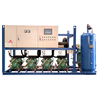 PLC Hochtemperatur Kolben Parallel-Einheit Rack Modell Kühlkompressor-Einheit für optimale Kühlung