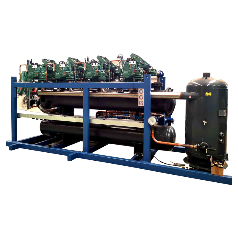 Einstufige Parallel-Einheit-Multi-Kompressor-Rack für die Kaltlagerung mit individueller Programmierung