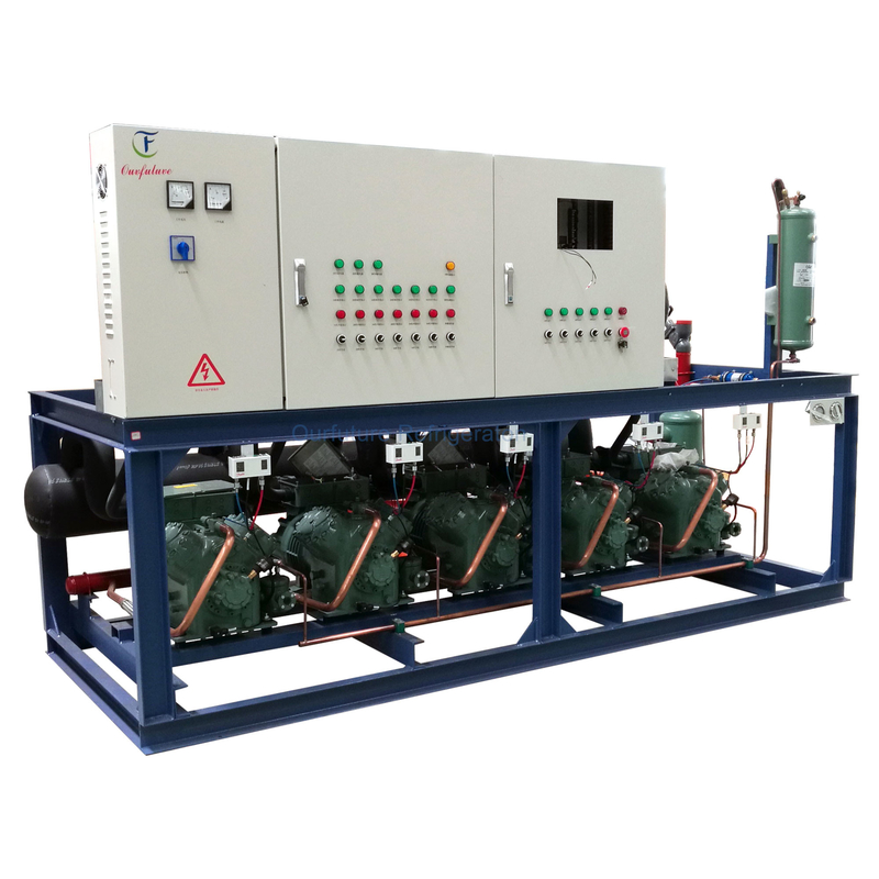PLC Hochtemperatur Kolben Parallel-Einheit Rack Modell Kühlkompressor-Einheit für optimale Kühlung